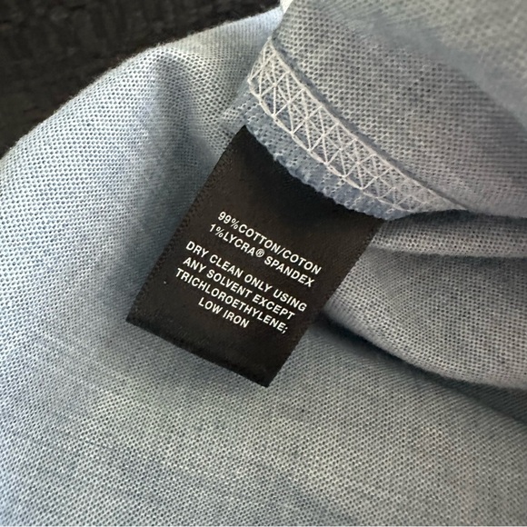 Lafayette 148 New York Blue Cotton Blend Wide-Leg High-Rise Pants - Size 14 - Picture 9 of 10